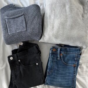 Set of 4!!! Hoodie, Sweater and Denim Jeans Set